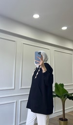 Bej Kurdele Detaylı Hırka - Siyah