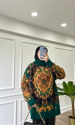 Benetton Baskılı Triko