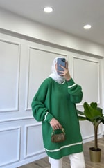 Benetton - Tek Şeritli Kazak