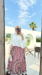 Bohem Etekli Takım Beyaz