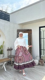 Bohem Etekli Takım Beyaz