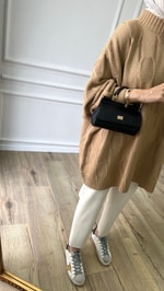 Camel - Oversize Triko