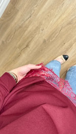 Dantelli Merserize Bordo