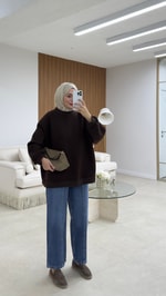 Dikiş Detaylı Denim Pantolon 