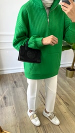 Fermuar Detaylı Sweatshirt - Benetton
