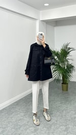 Gabardin Ceket Siyah