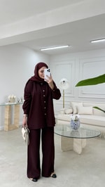 Ham Keten Takım Bordo