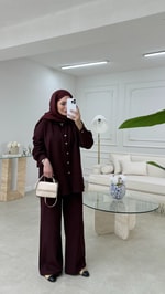 Ham Keten Takım Bordo