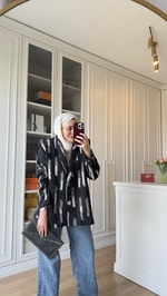 Hola Kaşe Ceket Siyah