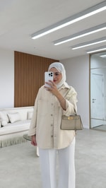 Kely Çiçek Detaylı Ceket Taş