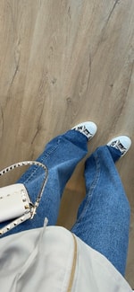 Kesik Paça Denim Pantolon