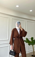 Kimono Takım - Acı Kahve