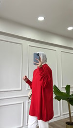 Kırmızı - Vera Merserize Tunik