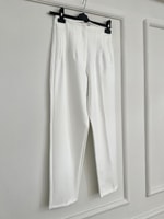 Krep Pantolon - Beyaz