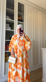 Mila Elbise Turuncu