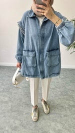 Moe Denim Ceket Mavi