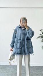 Moe Denim Ceket Mavi