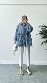 Moe Denim Ceket Mavi