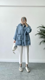 Moe Denim Ceket Mavi