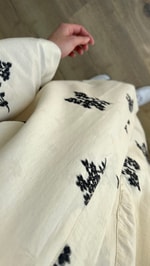 Nakışlı Kimono - Siyah