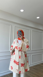 Nakışlı Kimono - Turuncu