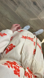 Nakışlı Kimono - Turuncu