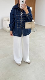 Napolyon Denim Ceket Lacivert