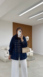 Napolyon Denim Ceket Lacivert