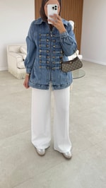 Napolyon Denim Ceket Mavi