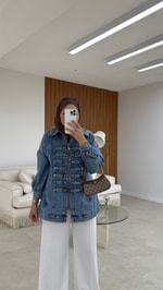 Napolyon Denim Ceket Mavi