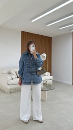 Napolyon Denim Ceket Mavi