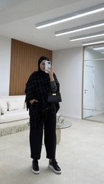 Oversize Skuba Pantolon Siyah 