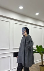 Oversize Triko - Antrasit