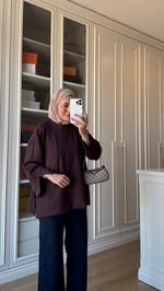 Oysh Sweatshirt Acı Kahve