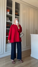 Oysh Sweatshirt Kırmızı