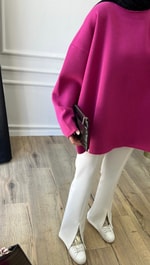 Pembe Basic Bisiklet Yaka 