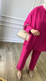 Pembe - Müslin Gömlek Takım 
