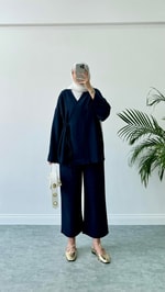 Pinteres Kimono Takım Lacivert
