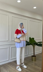 Polo Yaka Triko - Kırmızı