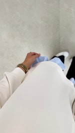 Poplin Detaylı Hırka Ekru