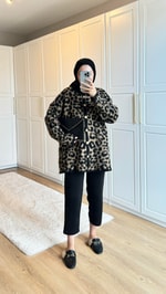 Premium Leopar Hırka