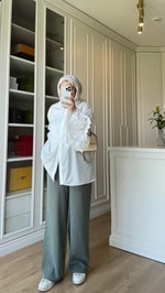 Premium Tensel Pantolon Haki   