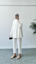 Royal Kimono Takım Beyaz