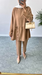 Royal Kimono Takım Kahve
