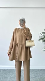 Royal Kimono Takım Kahve