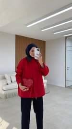 Selin Trenç Kırmızı