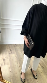 Siyah - Soft Merserize Tunik