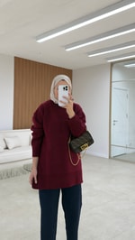 Soft Triko Kazak Bordo