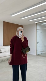 Soft Triko Kazak Bordo