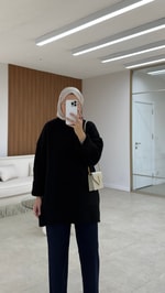 Soft Triko Kazak Siyah